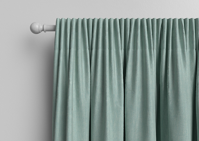 Delicate Chevron, Turquoise - Made to Measure Curtains - Image 10